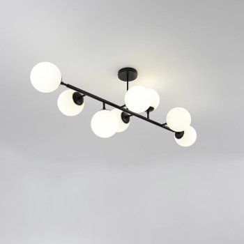 DORADO negru 8x40W E14 Lampă suspendată DORADO Light Prestige