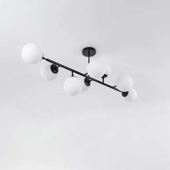 DORADO negru 8x40W E14 Lampă suspendată DORADO Light Prestige