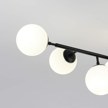 DORADO negru 8x40W E14 Lampă suspendată DORADO Light Prestige