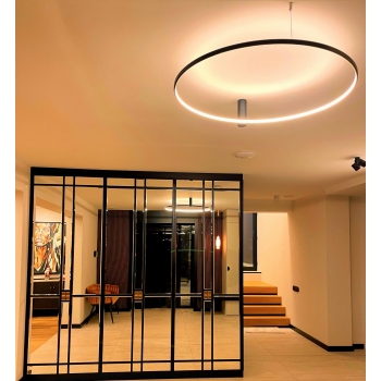 Plafond RING S negru 1xLED 3000K Light Prestige