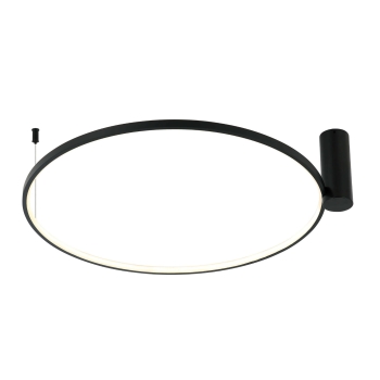 Plafond RING L negru 1xLED CCT Light Prestige