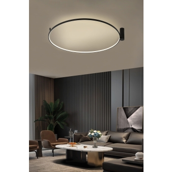 Plafond RING S negru 1xLED 3000K Light Prestige