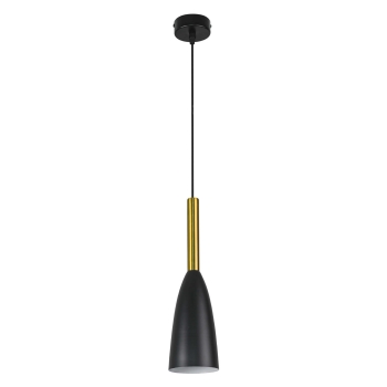 SOLIN lampă suspendată negru-auriu 1x60W E27 Light Prestige