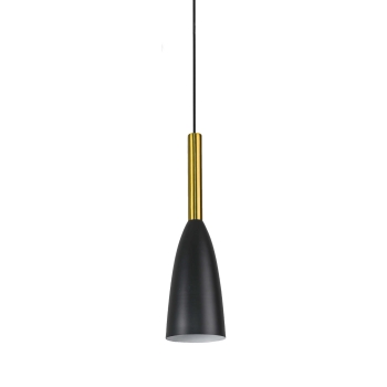 SOLIN lampă suspendată negru-auriu 1x60W E27 Light Prestige