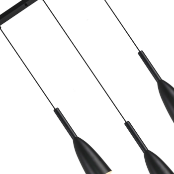 SOLIN lampă suspendată neagră 3x60W E27 Light Prestige