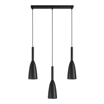 SOLIN lampă suspendată neagră 3x60W E27 Light Prestige