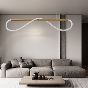 MELECA S gold 1x24W LED lampadare suspendată Light Prestige