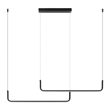 Lampă suspendată MALAWI negru 2x20W LED SMART Tuya Light Prestige