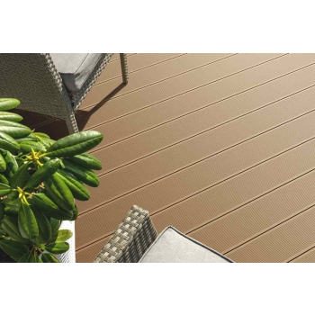 Placa de terasă compozită BERGDECK B150, nuc, periat 240 × 15 × 2,5 cm