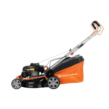 Mașină de tuns iarba cu motor, 3 în 1, 46 cm, 4,0 CP, buncăr de 55 l, carcasă din oțel