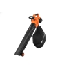 Aspirator/suflător de frunze 2x20V, 2x4.0 Ah, viteză de aer 200km/h, mulcire 8:1, sac de 45 litri