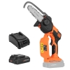 Mini ferăstrău cu lanț 20 V, 2,0 Ah, ghidaj 13 cm