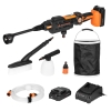 Mașină de spălat cu presiune 20 V, 2,5 Ah, 14/22 bar, pistol de spumă, perie, rezervor de apă