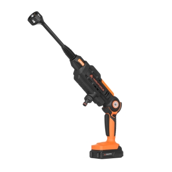 Mașină de spălat cu presiune 20 V, 2,5 Ah, 14/22 bar, pistol de spumă, perie, rezervor de apă