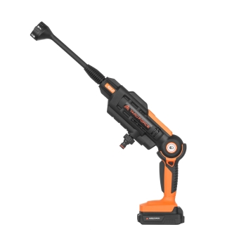 Mașină de spălat cu presiune 20 V, 2,5 Ah, 14/22 bar, pistol de spumă, perie, rezervor de apă